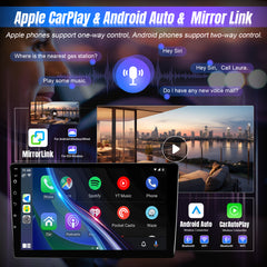 Leadfan Wireless CarPlay Android Auto for Hyundai Elantra 2014 2015 2016 Stereo Radio, 9 inch Touch Screen in-Dash GPS Navigation Display Bluetooth WiFi Mirror Link FM Backup Camera SWC